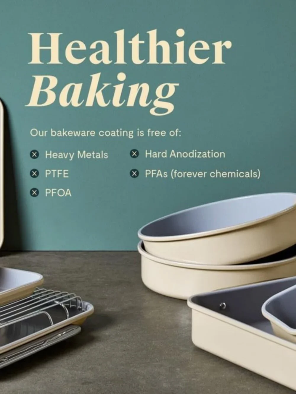 Non-Stick Ceramic 1 lb Loaf Pan | Bakeware for Easy Cooking & Cleanup